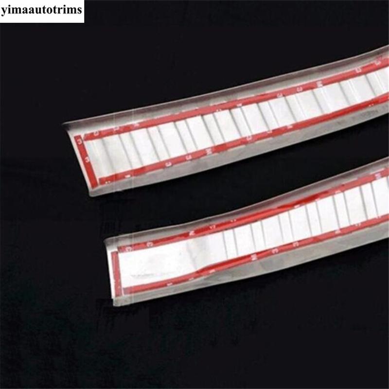 For Honda HR-V HRV Vezel  Rear Bumper Sill Scuff Plate Protector Guard Cover Trim Overlay Car Stainless Steel Accessories