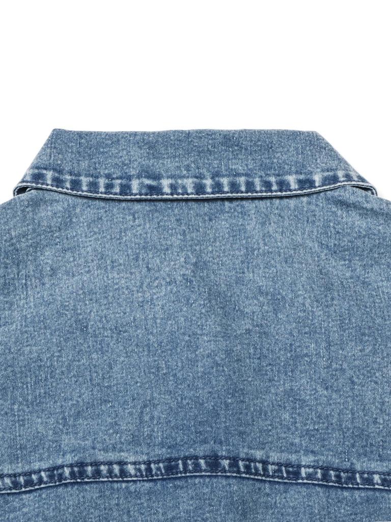 European-American Fashion Frayed Edge Denim Jacket: Elegant Casual Women's Short Top with Front Button