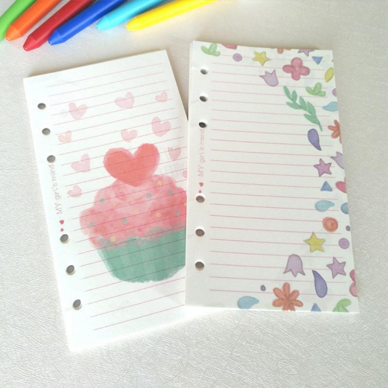 A5 A6 A7 40Sheets Loose Leaf Notebook Refill Spiral Binder Inner Page Inside Paper Stationery Premium Durable Quality