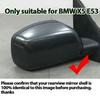 For BMW X5 E53 1999 2000 2001 2002 2003 2004-2006 Car Rearview Side Mirror Cover Wing Cap Exterior Door Trim Adhesive Sticker