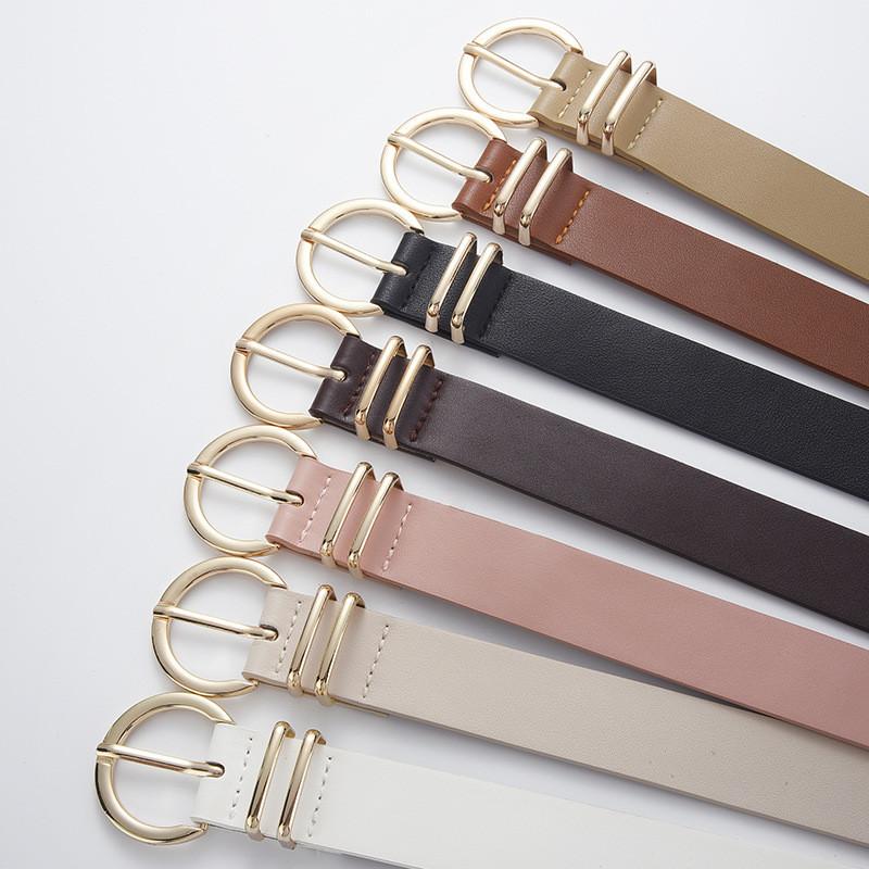 Twopiece Womens Fashionable Waist Belt Set With Eyecatching Needle Buckle Design For Modern Style