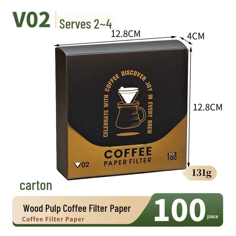 Chu An Bao Large White Pour-Over & American Coffee Filter Paper, 300 Count