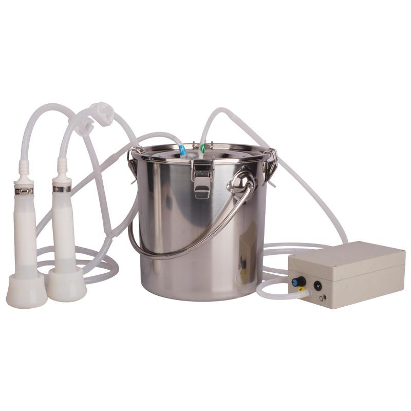 5L Electric Pulsating Milking Machine for Cow Sheep Stainless Steel Bucket Adjustable Speed Goat Milker Vacuum Pump Suction