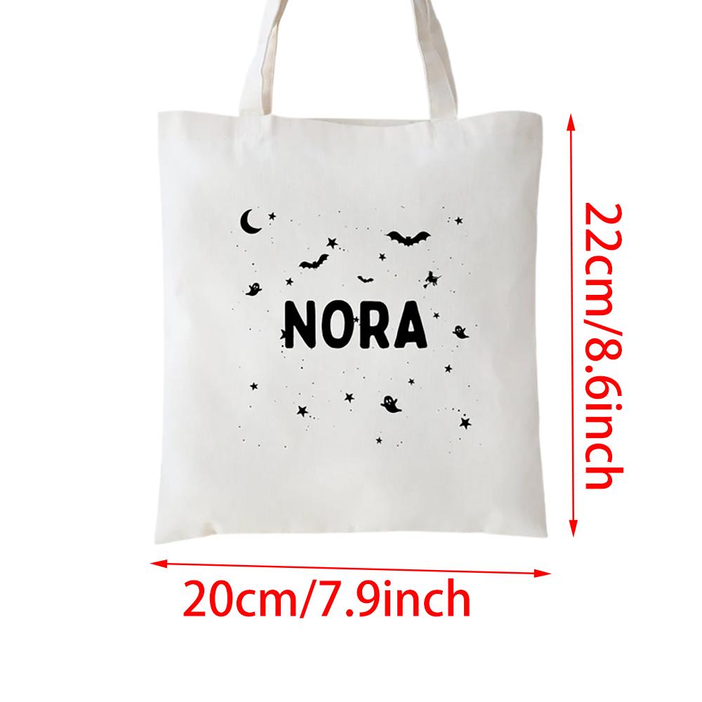 Halloween Tote Kids Trick or Treat Goodie Bag Bats Candy Bag Birthday Party Decor Supplies Back To School Autumn Holiday Gift