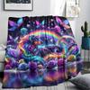 Butterfly flower animals Print Flannel Blanket,High quality Comfortable for All Seasons,Home Decor,Warmth and Comfort,Perfect for Christmas Gifts