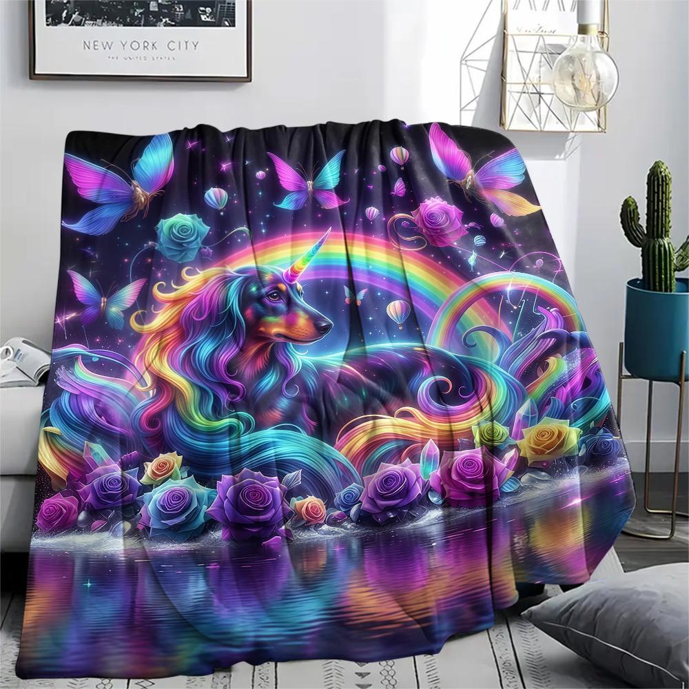 Butterfly flower animals Print Flannel Blanket,High quality Comfortable for All Seasons,Home Decor,Warmth and Comfort,Perfect for Christmas Gifts