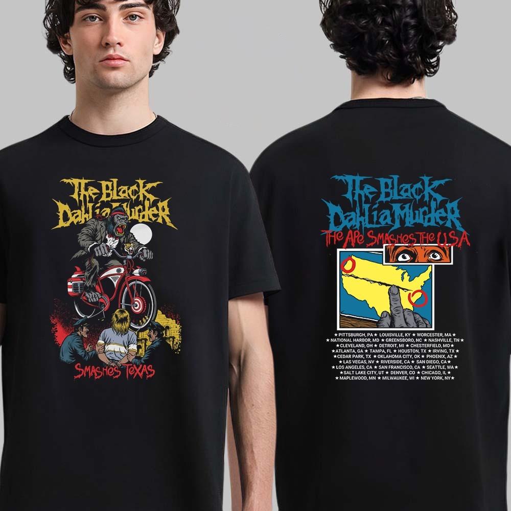 

The Black Dahlia Murder The Ape Smashes The USA Cities Tour Schedule T-Shirt S
