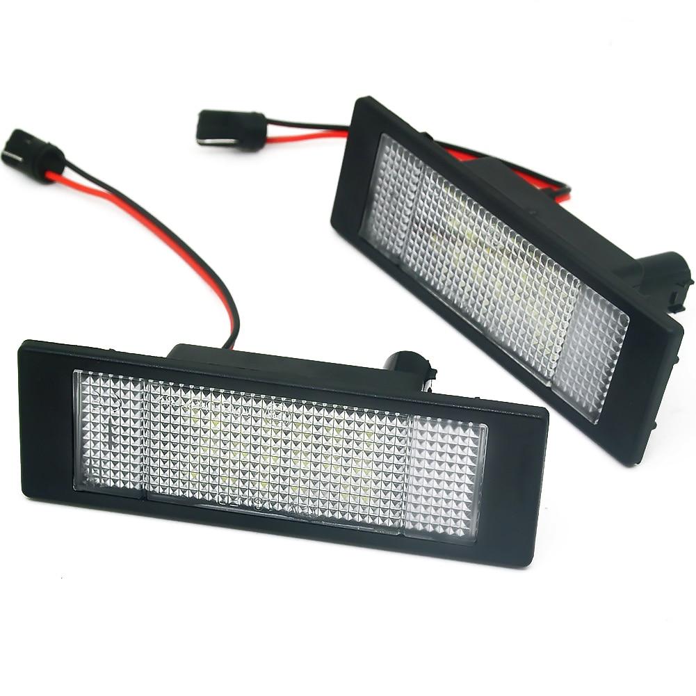 2XCar LED License Number Plate Light canbus for BMW E81 E87 E63 E64 E89 Z4 F20 F21 MINI R55 R60 R61 Light Source Accessories