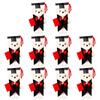 Koundeneko Mini Teddy Bear Bouquet Ornaments, Set of 10, Graduation Gifts, Cute Mini Bear Plush Toys, Lightweight and Portable, Perfect for Bouquets,