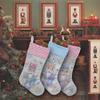 Nutcrackers Ornament Christmas Stocking Large Capacity Present Bag Handmade Holiday Tree and Fireplaces Decoration
