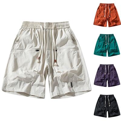 Sommer-Shorts für Herren mit digitalem Camouflage-Druck, flexible, elastische, verkürzte Sport-Shorts