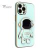 Phone Protective Case Cartoon Foldable Camera Protector Astronaut Mobile Phone Cover with Stand for iPhone 14/Pro/Max (Plus)/Pro Max
