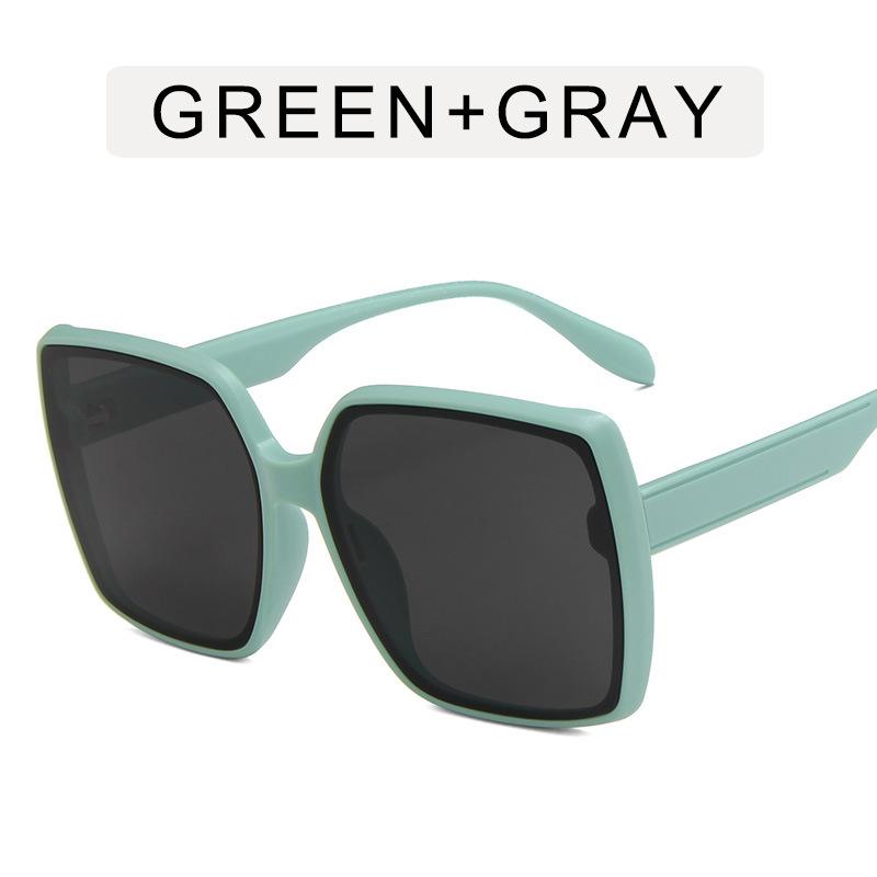 Korean Style Women Sunglasses Fashion Big Frame Square Shape Women's Glasses New Fashion Designer Sunglasses Woman