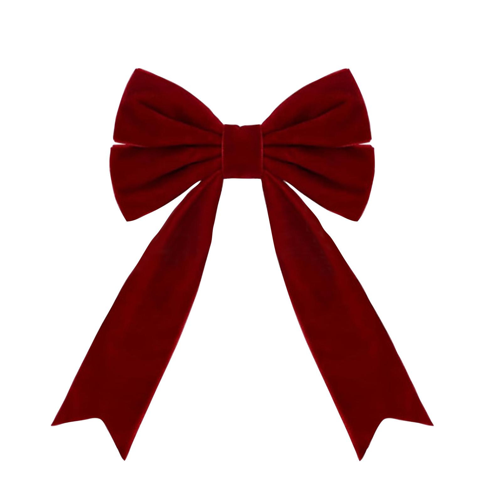

Velvet Three-Dimensional Bow, Large Christmas Tree Decoration, Window Display Decoration One Size