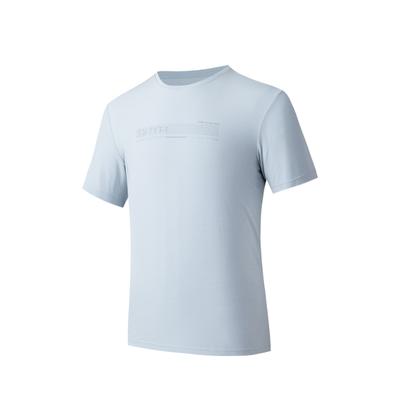 Comfortable Casual Simple Versatile Moisture-Wicking Round Neck Short Sleeve T-Shirt Men Tops Sky-Blue 152527105-2