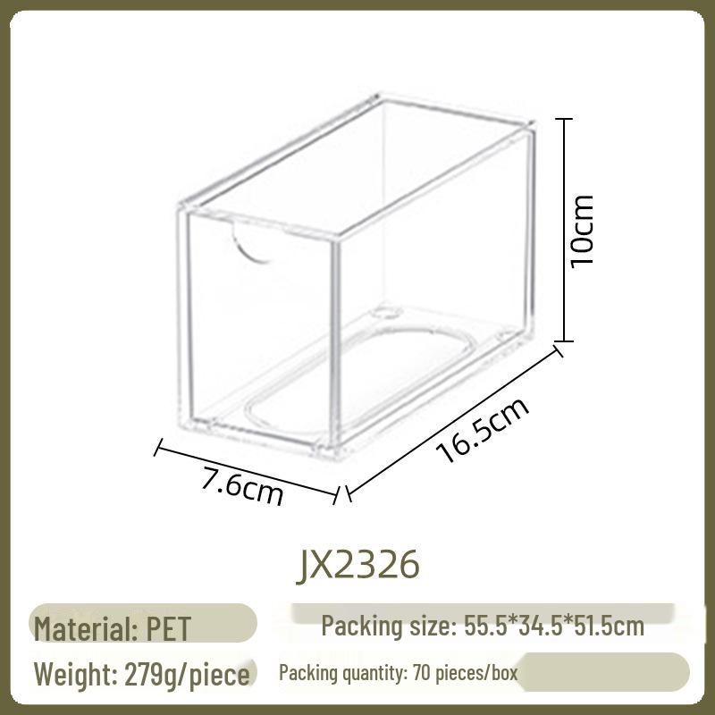 Schreibtischorganizer aus Acryl mit drei Schubladen, Sechs-Fächer-Aufbewahrung