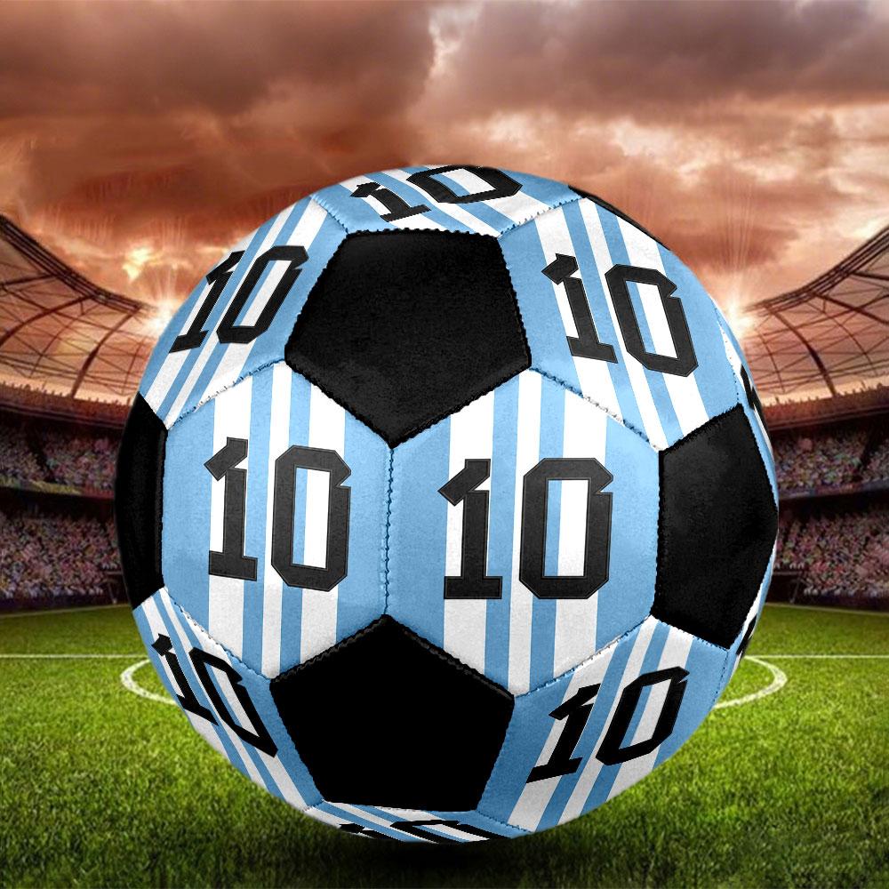 1 pz Pallone da Calcio Lionel Messi Taglia 5 Pallone da Calcetto Indoor Moda Colorato Gioco in Giardino - Ottimo Regalo per Appassionati di Sport HE40