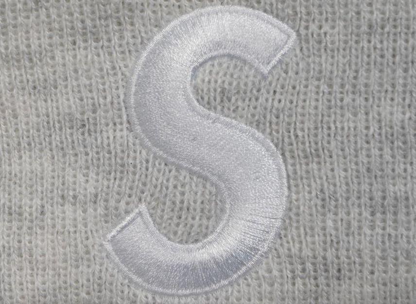 Supreme New Era S Logo Beanie Ash Grey (24FW)