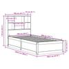 Solid Wood Bed without Mattress Wax Brown 100x200 cm Pine Wood