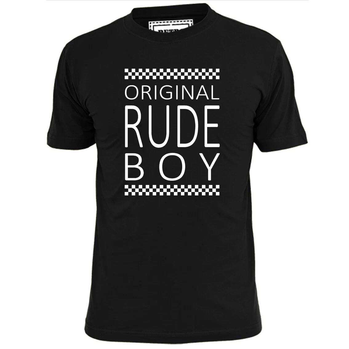 

Mens Original Rudeboy 2 Tone Ska T shirt Specials Madness Hall Rude Boy 2XL