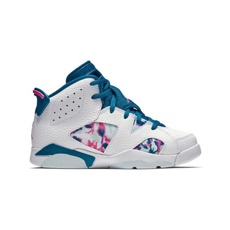 Jordan 6 Retro White Laser Fuchsia Green Abyss PS 543389-153