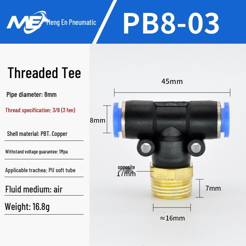 Copper Corrosion-Resistant Pneumatic Quick Connector Fitting for Air Compressors