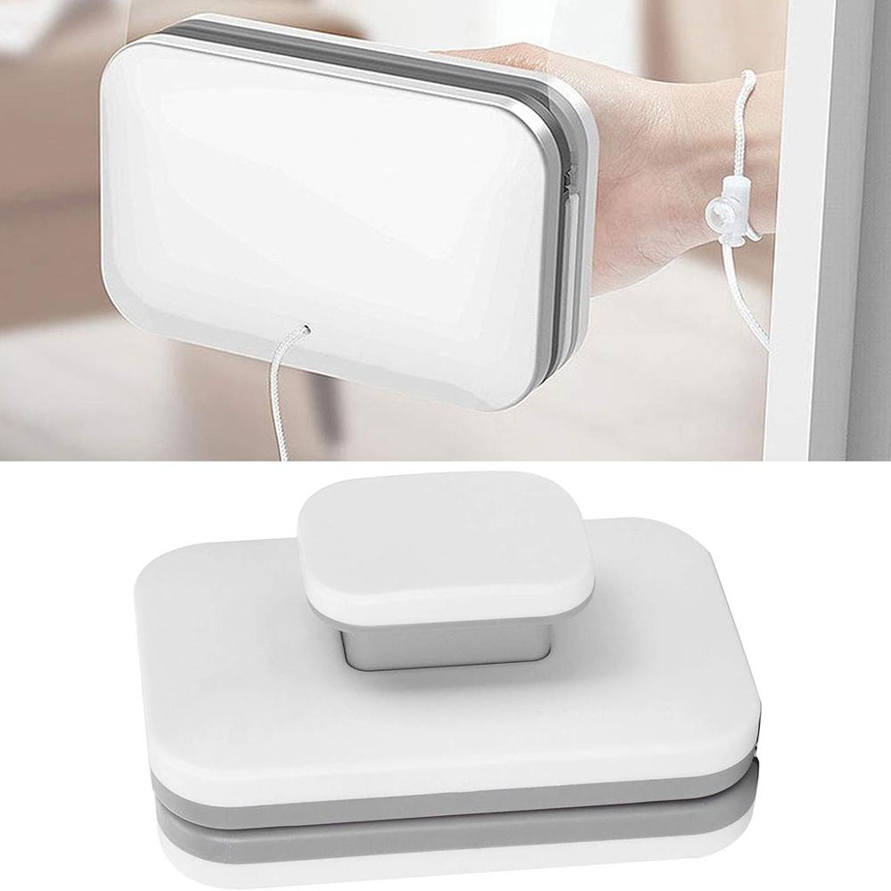 

M0310 3-10mm Home Window Cleaning Tool Magnetic Double-Sided Glass Cleaning Brush White+Grey