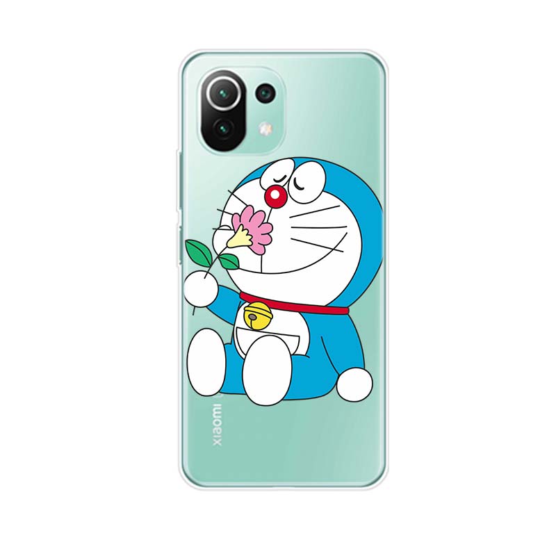 Cute Doraemon Soft Silicone Cover For Xiaomi Mi Note 11 11i 10i 10T 10 9T 9 SE Lite Pro Ultra Phone Case