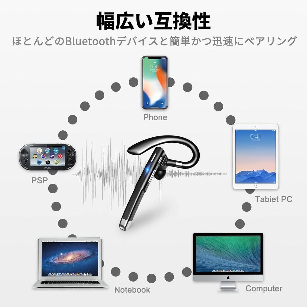 New Bluetooth Bluetooth Wireless Noise 10 Hours of Continuous Ambidextrous HiFi Sound Automatic Ideal for Conference Working from and More [2024