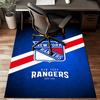 New York Crest Floor Mat for Living Room, Game Rooms, Office, Bedroom, Office Floor Mat Playful Design, Christmas Fan Gifts