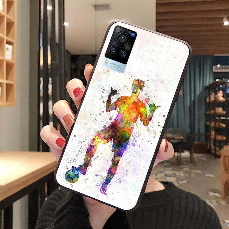 Football soccer ball design Phone Case for VIVO Y53S Y33S Y22S Y11S Y31 Y21 Y70 Y20 Y21S Y72 Y35 Y51 Y01 V23E V21 V23 V21E