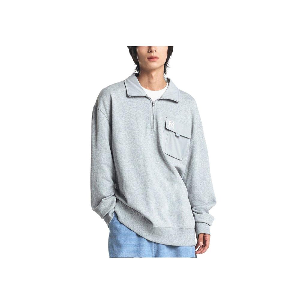 New MLB New York Yankees Sweatshirt Unisex Light Gray 3AMTB1144-50MGS