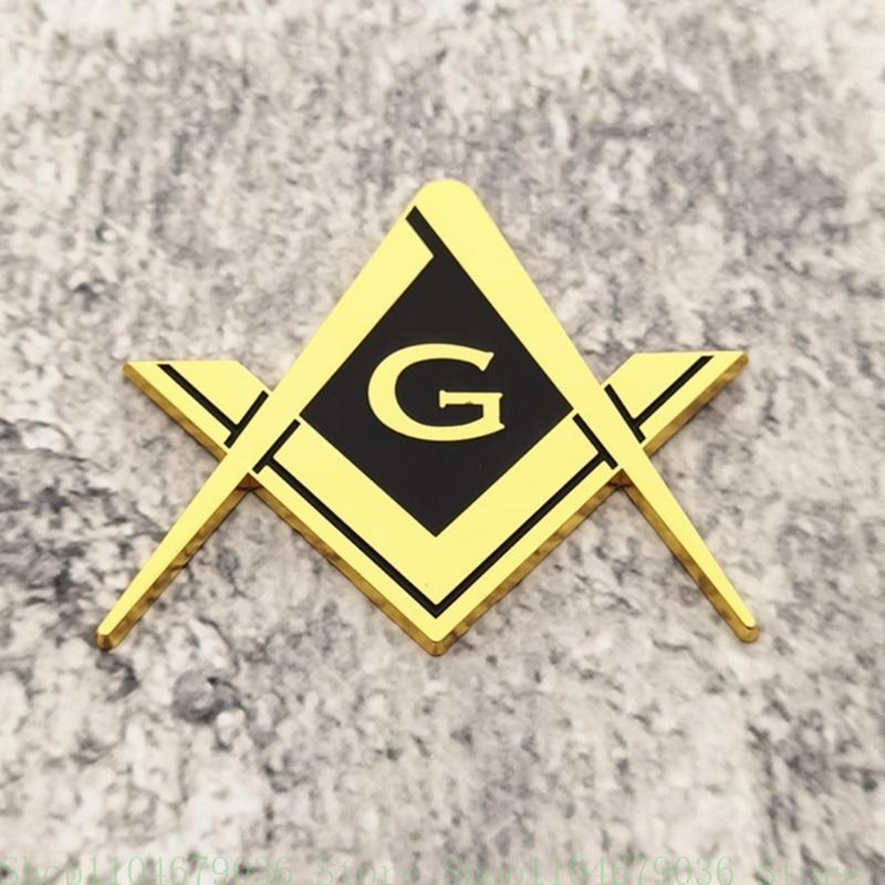 Emblemas de Coche Masónicos Freemason Pegatina Adhesiva Adhesivo Fuerte para Automóviles Camión Motocicleta Coches Bicicletas Fácil Instalación