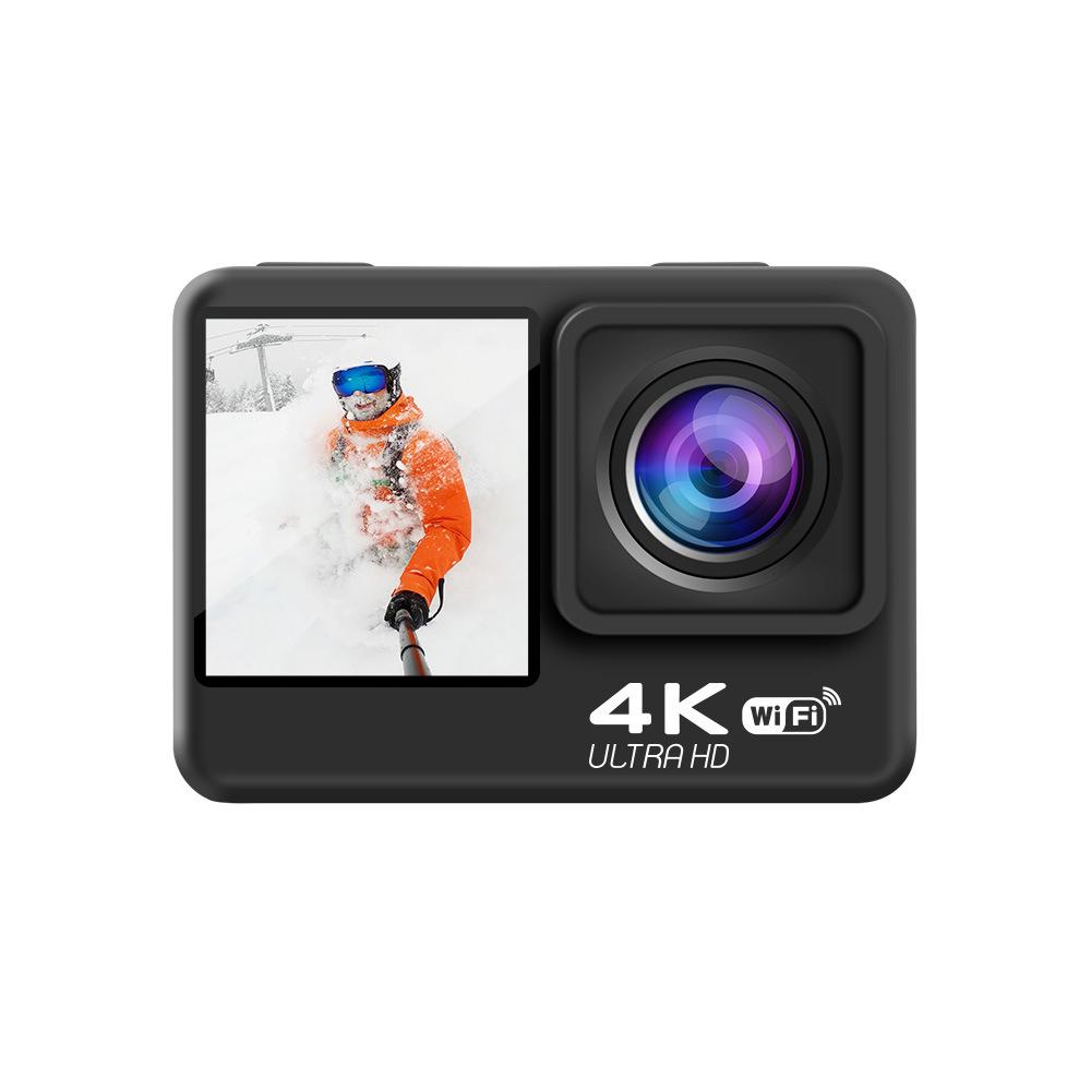 4K Waterproof WiFi Action Camera with Dual Touch Screens & Anti-Shake