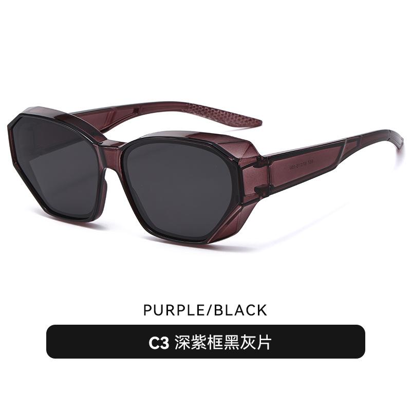 TR90New polarized sunglasses for women, with a polarized inner lens for nearsightedness, offering UV protection and a two-in-one design, ideal for