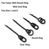 20PCS Metal Bait Spikes Carp Fishing Accessorie Bait Sting Boilies Pin with Ring Corn Ronnie Hair Rig Carp Feeder Tackle