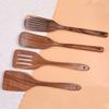 Anti-scalding Leakage Shovel Solid Wood Stir Fry Spatula Long-handled Shovels  Fried Egg