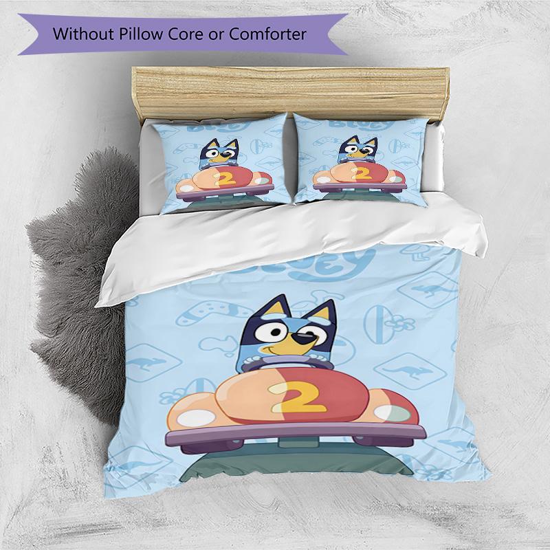 3pcs B-Blucy6 Design Cover Set - HD Printed Bedding with 1 Cover and 2 Pillowcases - Perfect for Home and Dorm Decor