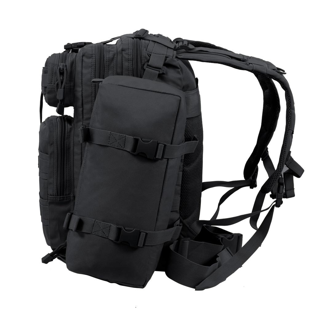 Seibertron Tactical Backpack with 37L 2 3-Piece MOLLE, Waterproof, Lightweight, Outdoor, Military, U.S.-Style, Black, (1+ Capacity)