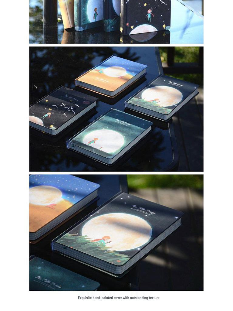 Dziennik z ilustracjami Małego Księcia: Urocze i Wykwintne dla Dziewczynek