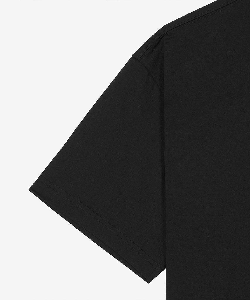 Nyuballanseu Nbneg31653 / Uni Sunny Rainy Water Lettering Short Sleeve T-Shirt (Black)