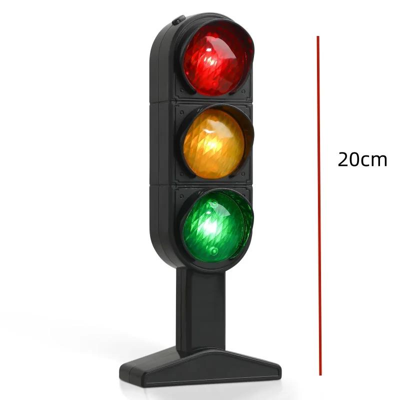 Voice Traffic Light Signs Figurine Traffic Light Lamp Base Simulation Road Light Safe Traffic Lamp Home Transportation Ornaments
