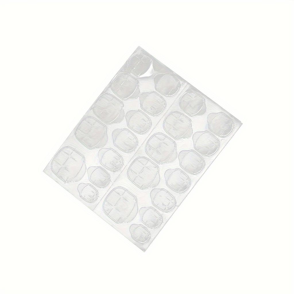 120/240PCS of double-sided jelly adhesive high-viscosity false nail stickers, transparent short waterproof press-type nail art, ultra-thin
