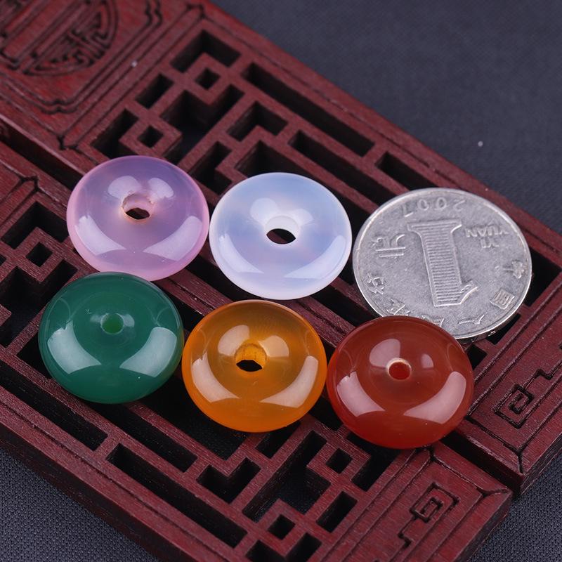 Icy Chalcedony Pi Xiu Agate Jade Pendant Necklace for Men and Women