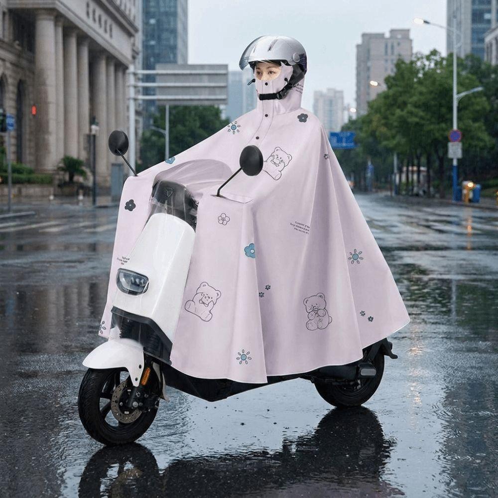High Neck Vehicle Raincoat Waterproof Motorcycle Raincoat Electric Bicycle Raincoat Heavy Rain