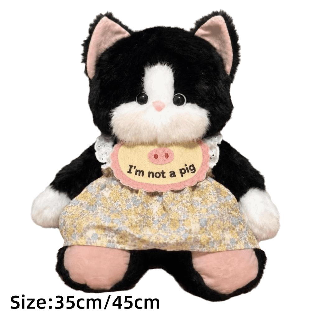 Plush Stuffed Animal Plush Pillow Cat Fluffy Stuffed Cat Kawaii Run Plush Toy Birthday Gift