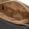 Recycled nylon x cow leather shoulder size beige [Isaac] bag, S, Y01-05-02,
