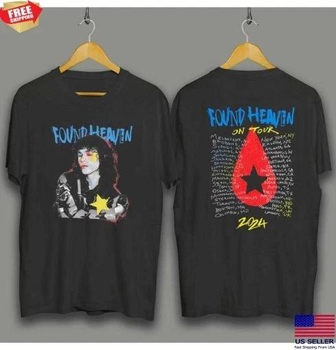 VTG Conan Gray Found Heaven On Tour 2024 Black Dateback T-shirt Reprint S-5XL 3XL