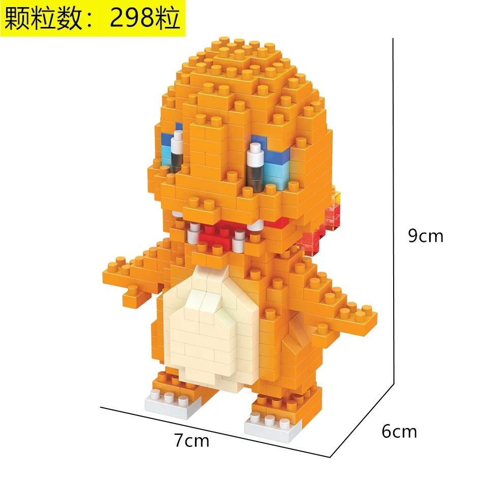 Pokemon Micro Building Blocks Marowak Jigglypuff Gengar Mudkip Piplup Raichu Gyarados Pikachu Mini Brick Figures Toy  For Kids