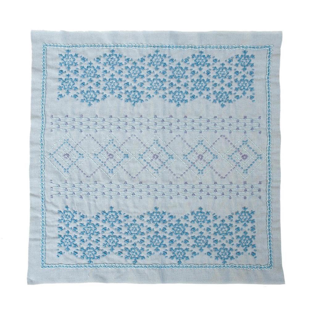 Sashiko Flower Dishcloth Kit La Bouquetiere 4th Edition Snowflake SK-449